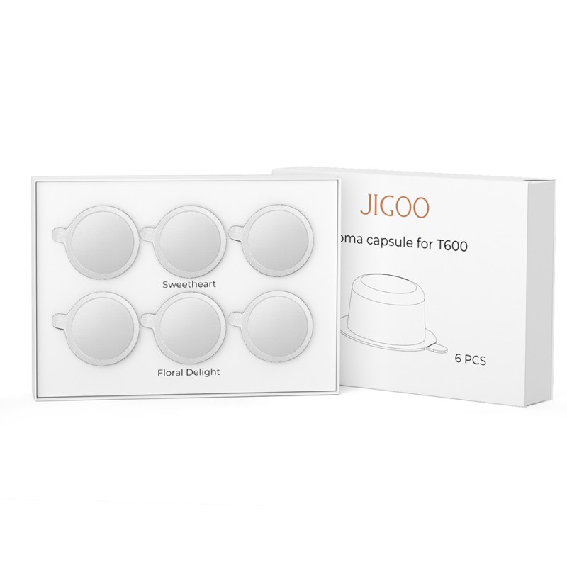Kapsułki zapachowe do JIGOO T600 (6 szt.) - Floral Delight×3, Sweetheart×3
