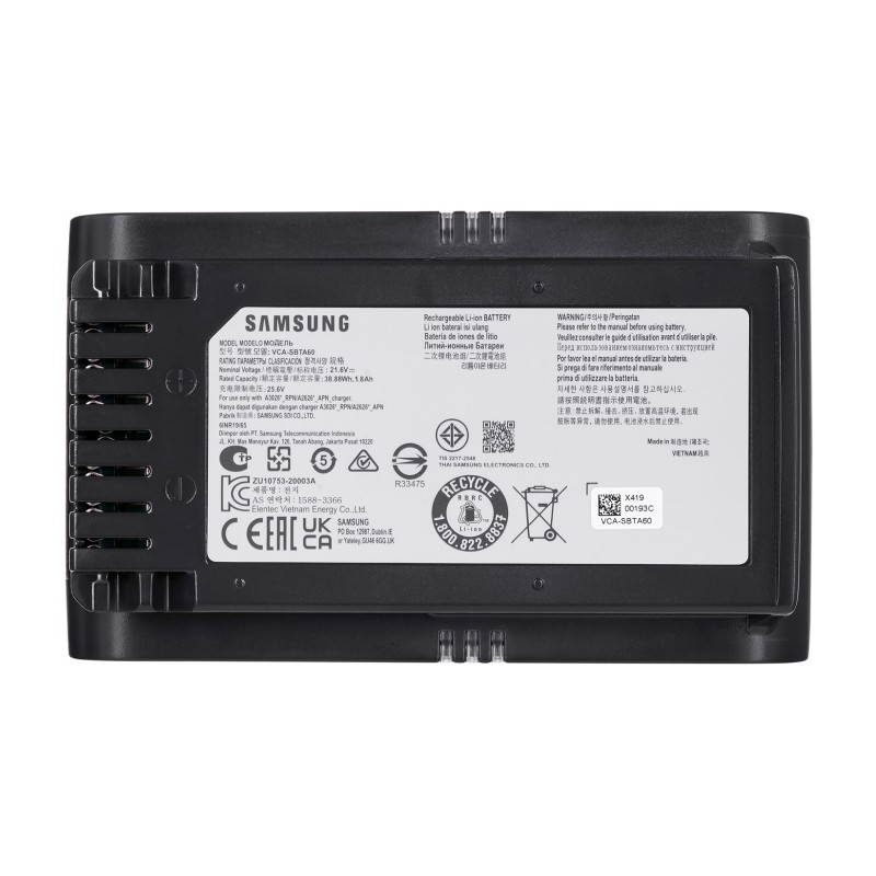 Samsung Jet 75E VS20B75AER4/WA Bezprzewodowy odkurzacz 200W, waga 2,6 kg - Czarny Fioletowy