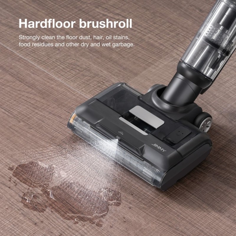 Bezprzewodowy odkurzacz do sprzątania na sucho i mokro JIMMY HW9, samoczyszczący - Czarny
