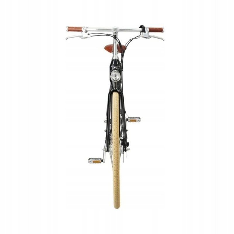 FORIDE C1 54 cm M Step Through klasyczny miejski rower elektryczny, silnik 250W – Czarny Połysk