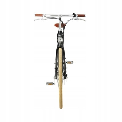 FORIDE C1 54 cm M Step Through klasyczny miejski rower elektryczny, silnik 250W – Czarny Połysk