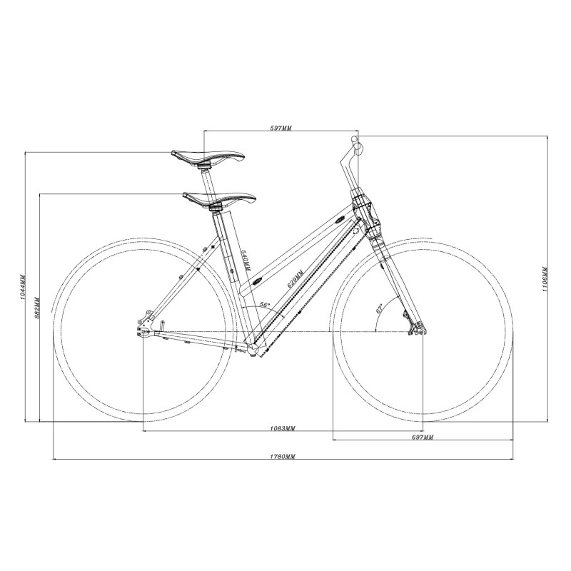FORIDE C1 54 cm M Step Through klasyczny miejski rower elektryczny, silnik 250W – Czarny Połysk