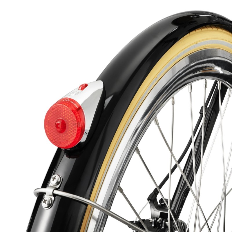 FORIDE C1 54 cm M Step Through klasyczny miejski rower elektryczny, silnik 250W – Czarny Połysk