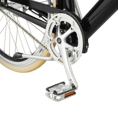 FORIDE C1 54 cm M Step Through klasyczny miejski rower elektryczny, silnik 250W – Czarny Połysk