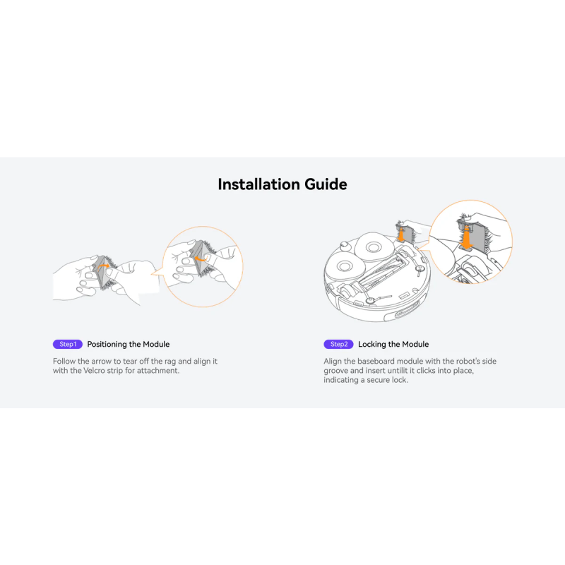 Ściereczka do listew przypodłogowych do Narwal Freo Z Ultra – Zestaw 4 sztuki