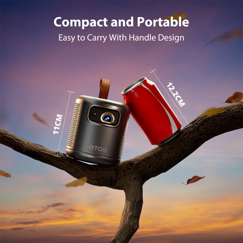 Projektor ETOE Dolphin DLP z 1 sztuką uchwyt biurkowy obrotowy 360°