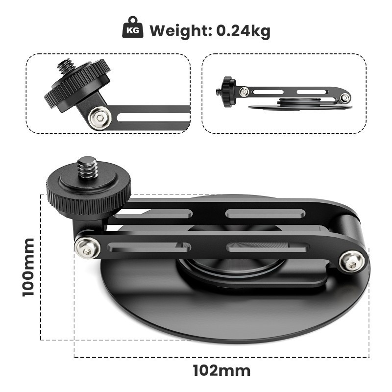 Projektor ETOE Dolphin DLP z 1 sztuką uchwyt biurkowy obrotowy 360°