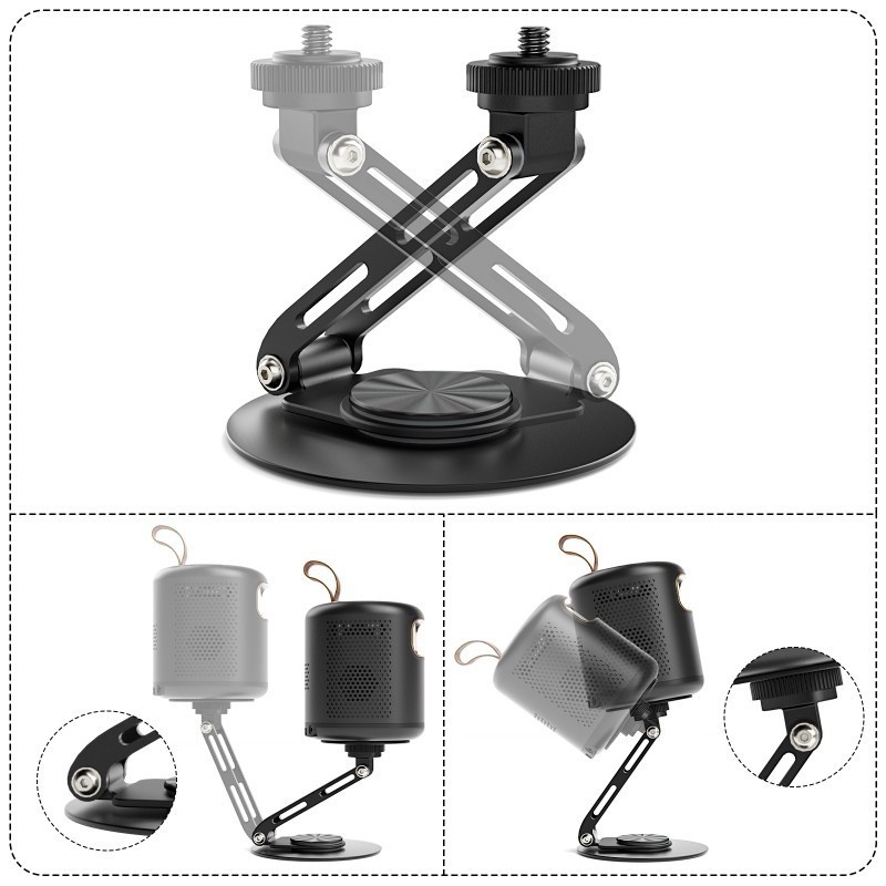 Projektor ETOE Dolphin DLP z 1 sztuką uchwyt biurkowy obrotowy 360°