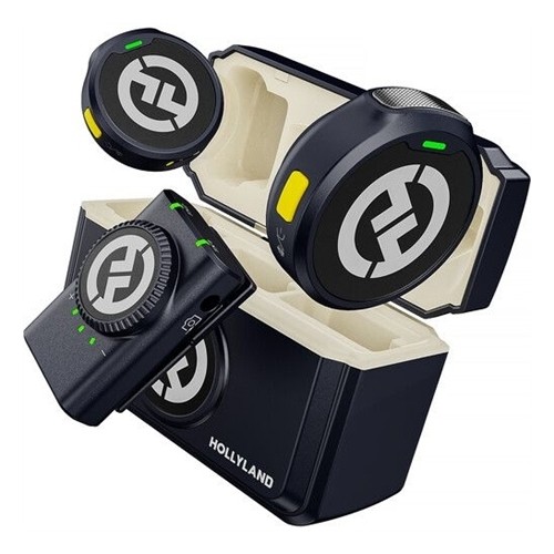 Hollyland Lark M2 Camera (Duo, Shine Charcoal), bezprzewodowy mikrofon lavalier – Wersja angielska