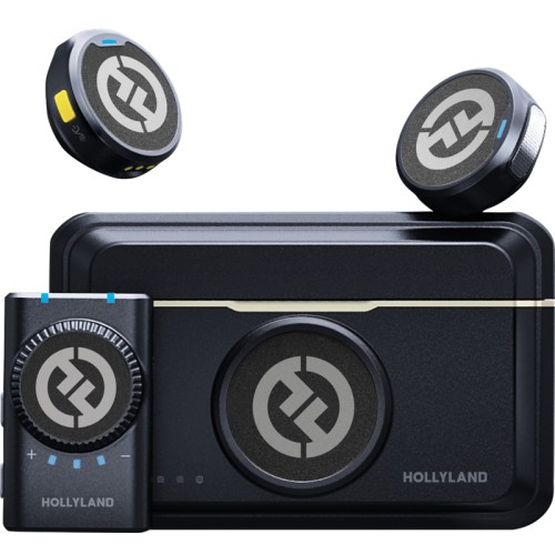 Hollyland Lark M2 Camera (Duo, Shine Charcoal), bezprzewodowy mikrofon lavalier – Wersja angielska 2