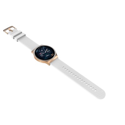 Zestaw Motorola Moto Watch 120 Różowe Złoto Smartwatch z 1 białym pasek do zegarka