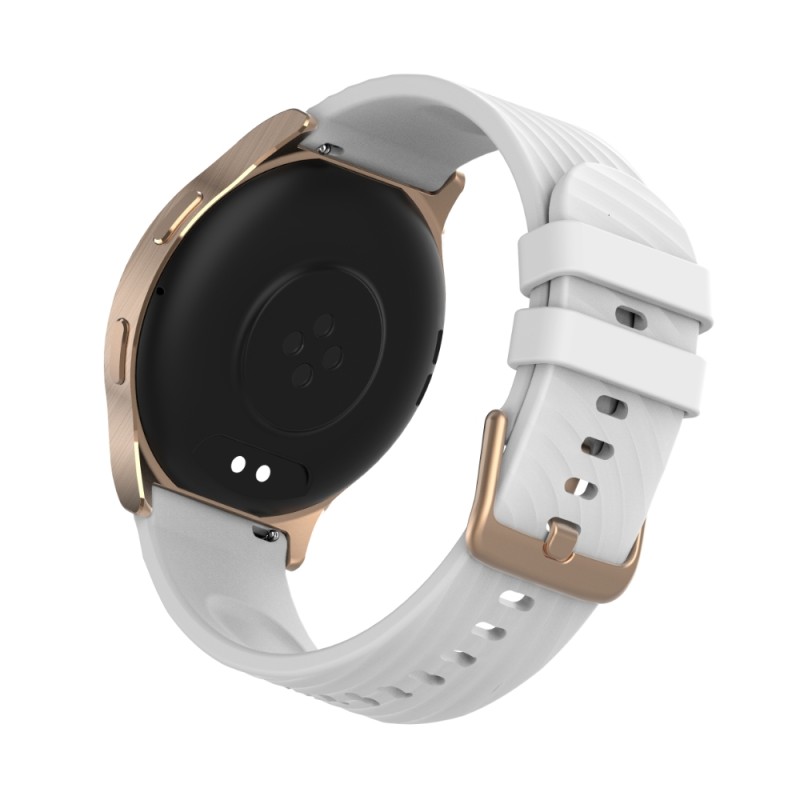 Zestaw Motorola Moto Watch 120 Różowe Złoto Smartwatch z 1 białym pasek do zegarka