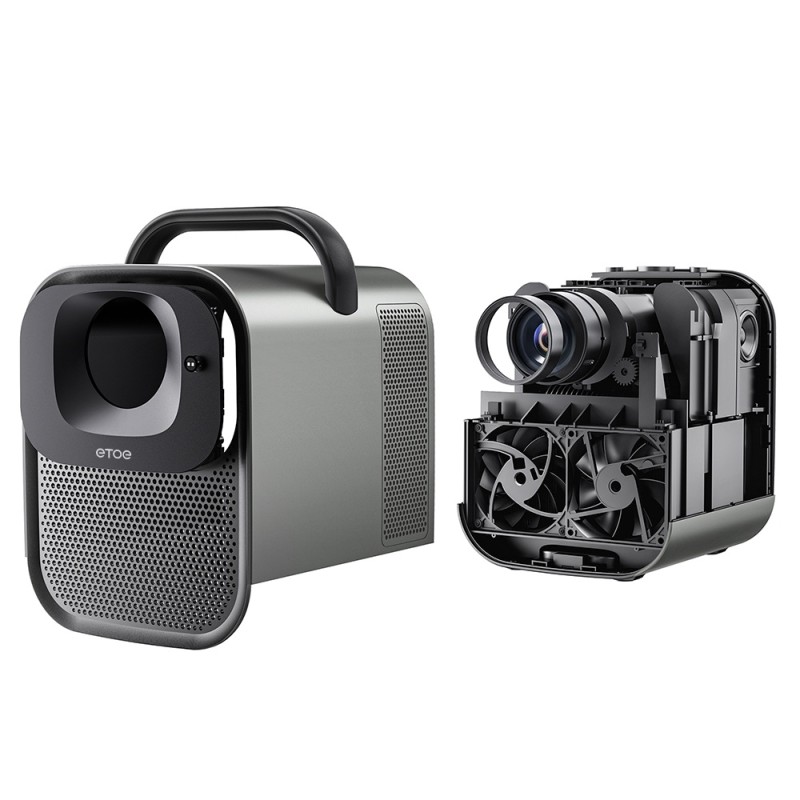 ETOE Seal Pro Google TV Projektor, 1300 ANSI, automatyczna regulacja ostrości i Keystone - nowa wersja