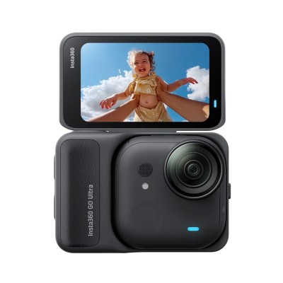 Insta360 GO Ultra kamera sportowa Standard Bundle, układ AI 5 nm do wideo 4K60fps, czujniki 1/1,28″ - Czarny