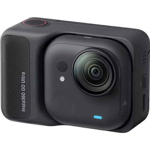 Insta360 GO Ultra kamera sportowa Creator Bundle, układ AI 5 nm do wideo 4K60fps, czujniki 1/1,28″ - Czarny