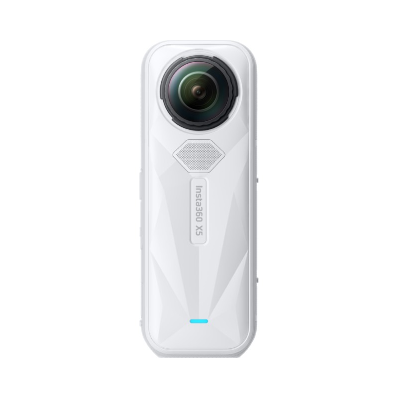 Insta360 X5 kamera sportowa Satin White Limited Edition, wideo 8K 360°, czujniki 1/1,28″