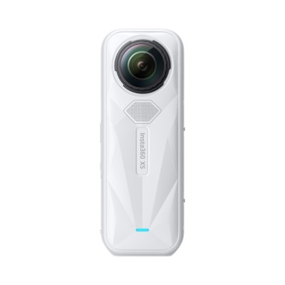 Insta360 X5 kamera sportowa Satin White Limited Edition, wideo 8K 360°, czujniki 1/1,28″