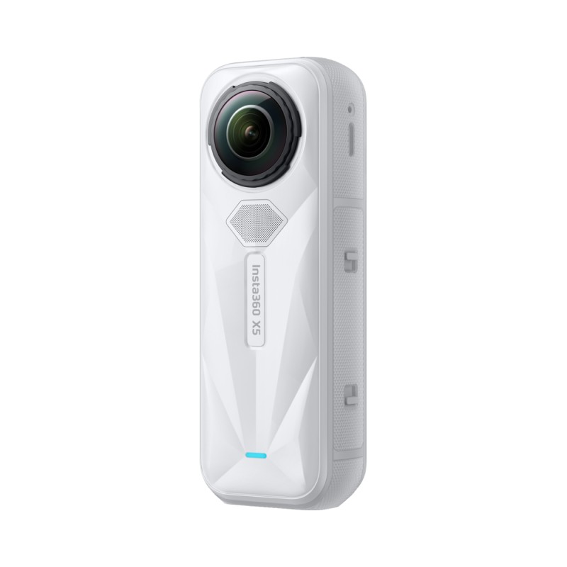 Insta360 X5 kamera sportowa Satin White Limited Edition, wideo 8K 360°, czujniki 1/1,28″