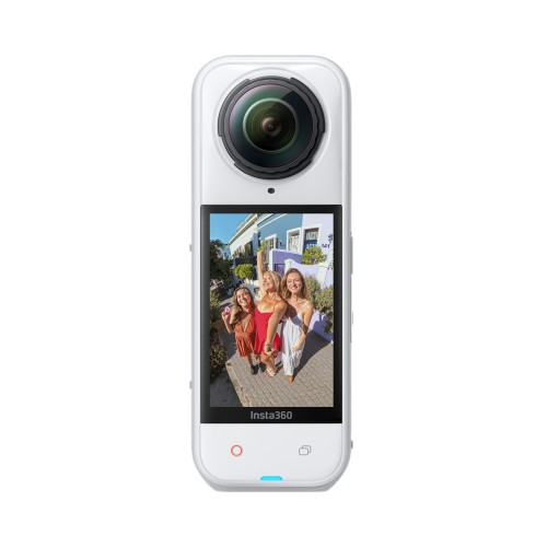Insta360 X5 kamera sportowa Satin White Limited Edition, wideo 8K 360°, czujniki 1/1,28″