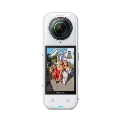 Insta360 X5 kamera sportowa Satin White Limited Edition, wideo 8K 360°, czujniki 1/1,28″