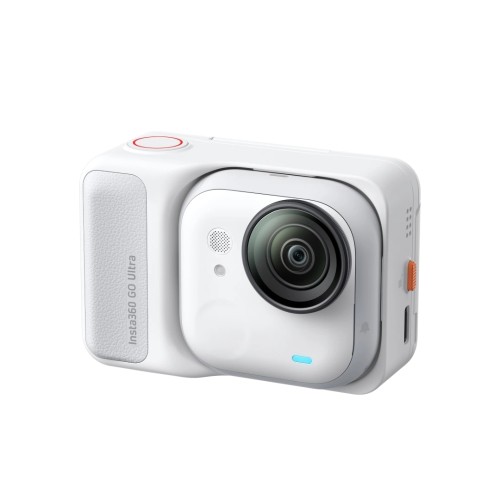 Insta360 GO Ultra kamera sportowa Creator Bundle, układ AI 5 nm do wideo 4K60fps, czujniki 1/1,28″ - Arktyczna biel