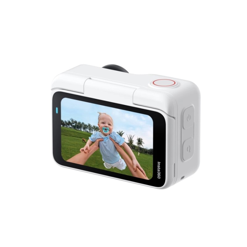 Insta360 GO Ultra kamera sportowa Creator Bundle, układ AI 5 nm do wideo 4K60fps, czujniki 1/1,28″ - Arktyczna biel