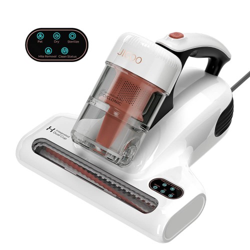 JIGOO J200 Odkurzacz do roztoczy, zintegrowany system dual-cup, ssanie 13 kPa - Biały