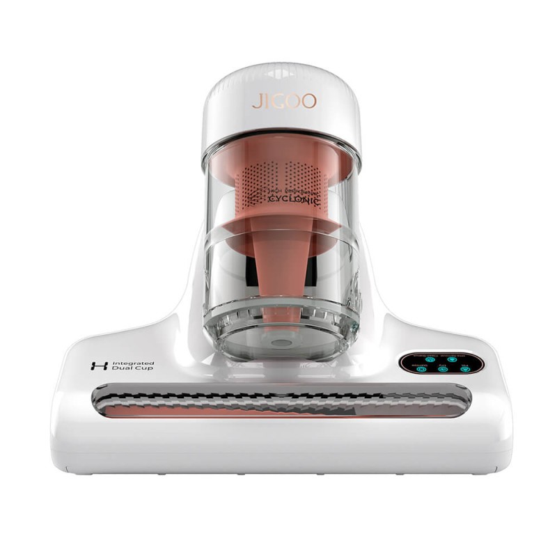 JIGOO J200 Odkurzacz do roztoczy, zintegrowany system dual-cup, ssanie 13 kPa - Biały