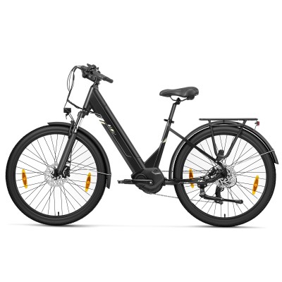 Touroll Urbano 3 Rower elektryczny, silnik o średnim momencie obrotowym 70 Nm, zasięg 120 km - Szary