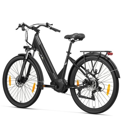 Touroll Urbano 3 Rower elektryczny, silnik o średnim momencie obrotowym 70 Nm, zasięg 120 km - Szary