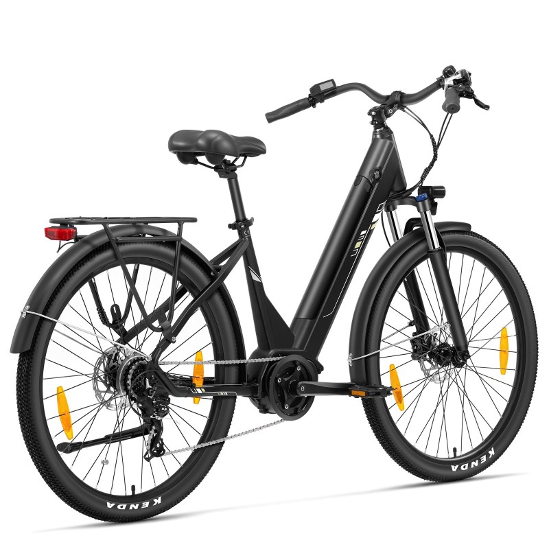 Touroll Urbano 3 Rower elektryczny, silnik o średnim momencie obrotowym 70 Nm, zasięg 120 km - Szary