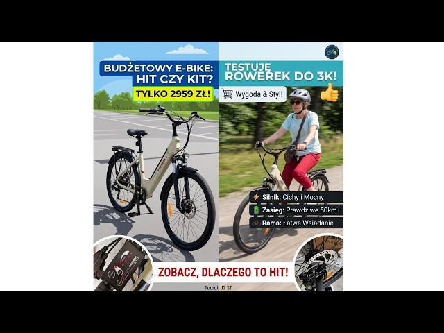  Jeden rower, wiele zastosowań. Touroll J2 ST pokazuje, że dobry e-bike nie musi kosztować fortuny