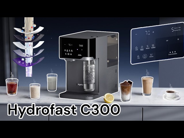 Hydrofast C300 NAJLEPSZY dystrybutor wody gazowanej, lodowatej i gorącej z odwróconą osmozą i UV